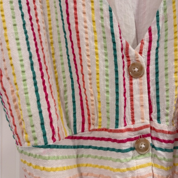 LOFT Multicolor Striped Dress Size 4 - Picture 3 of 4